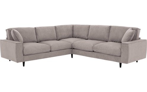 Goossens Bank Jonas beige, stof, 2,5-zits, urban industrieel