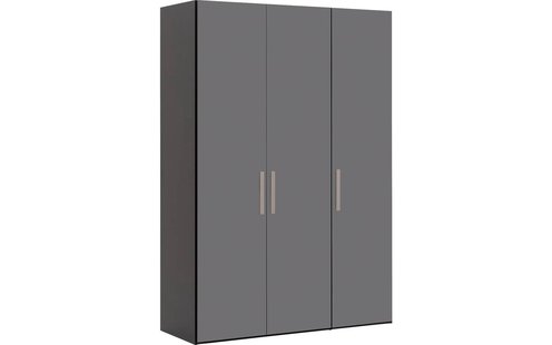 Goossens Kledingkast Easy Storage Ddk, Kledingkast 153 cm breed, 220 cm hoog, 3x glas draaideur