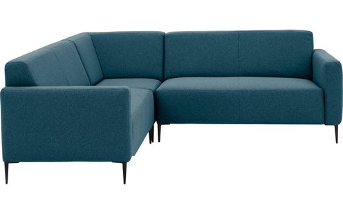 Goossens Bank Key West blauw, stof, 2-zits, modern design