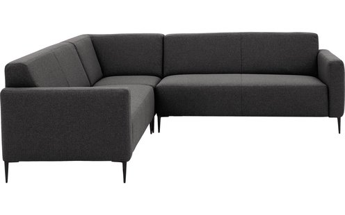 Goossens Bank Key West grijs, stof, 2,5-zits, modern design