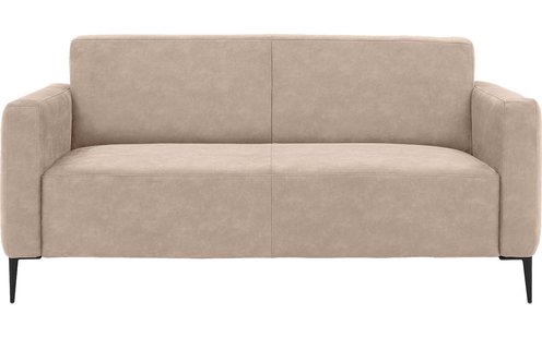 Goossens Bank Key West beige, micro leer, 2,5-zits, modern design