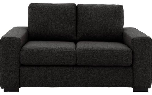 Goossens Bank Lucca grijs, stof, 2-zits, stijlvol landelijk