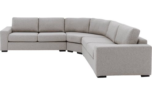 Goossens Bank Lucca grijs, stof, 2,5-zits, stijlvol landelijk