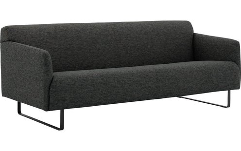 Goossens Excellent Bank Montreal bruin, stof, 4-zits, modern design