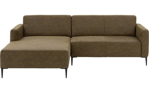 Goossens Bank Key West groen, micro leer, 2-zits, modern design