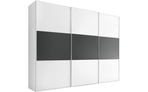 Goossens Kledingkast Seattle Completo, 298 cm breed, 222 cm hoog, 3x 2 paneel schuifdeur met middenband