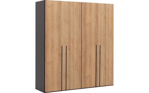 Goossens Kledingkast Easy Storage Ddk, Kledingkast 203 cm breed, 220 cm hoog, 4x draaideur