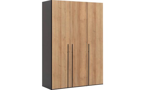 Goossens Kledingkast Easy Storage Ddk, Kledingkast 153 cm breed, 220 cm hoog, 3x draaideur