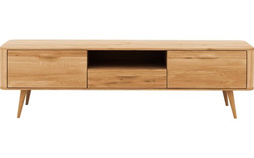 Goossens Tv Dressoir Bjarte, 2 deuren 1 lade 1 open vak 42 cm diep 180 cm breed