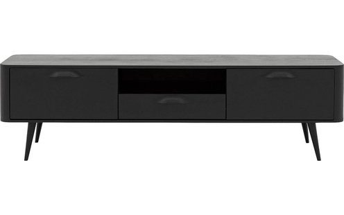 Goossens Tv Dressoir Bjarte, 2 deuren 1 lade 1 open vak 42 cm diep 180 cm breed