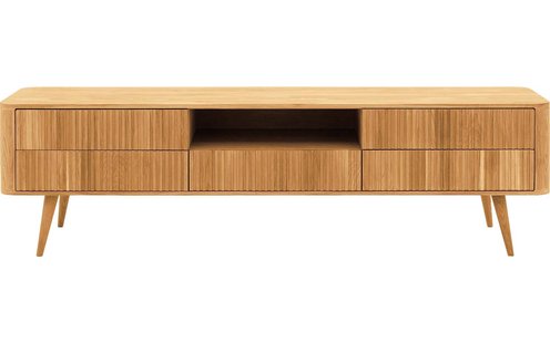 Goossens Tv Meubel Seppe, 5 laden 1 open vak 180 cm breed