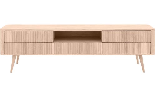 Goossens Tv Meubel Seppe, 5 laden 1 open vak 180 cm breed