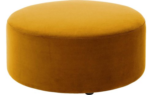 Goossens Poef Arendal, Poef ø 70 cm - 30 cm hoog