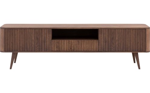 Goossens Tv Meubel Seppe, 2 deuren 1 lade 1 open vak 180 cm breed