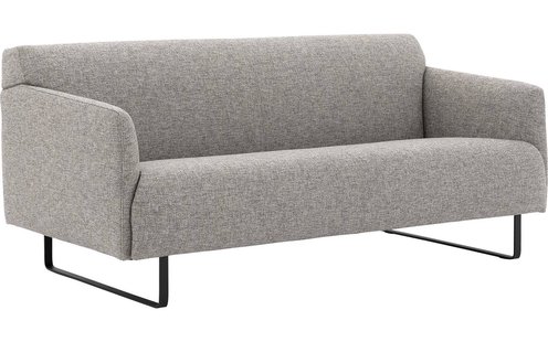 Goossens Excellent Bank Montreal grijs, stof, 2-zits, modern design