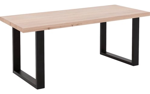 Goossens Eettafel Blade, Strak blad 200 x 100 cm 6 cm dik