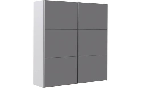 Goossens Kledingkast Easy Storage Sdk, 203 cm breed, 220 cm hoog, 2x 3 paneel glas schuifdeuren