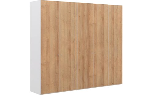 Goossens Kledingkast Easy Storage Ddk, Kledingkast 253 cm breed, 220 cm hoog, 5x draaideur