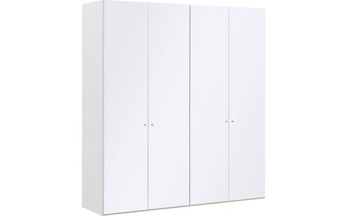 Goossens Kledingkast Easy Storage Ddk, Kledingkast 203 cm breed, 220 cm hoog, 4x glas draaideur