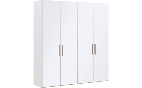 Goossens Kledingkast Easy Storage Ddk, Kledingkast 203 cm breed, 220 cm hoog, 4x glas draaideur