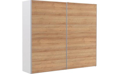 Goossens Kledingkast Easy Storage Sdk, 253 cm breed, 220 cm hoog, 2x 3 paneel schuifdeuren