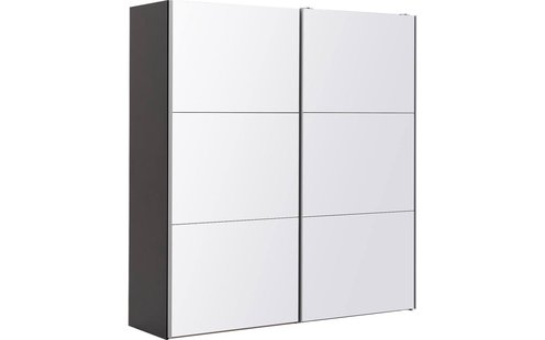 Goossens Kledingkast Easy Storage Sdk, 203 cm breed, 220 cm hoog, 2x 3 paneel glas schuifdeuren