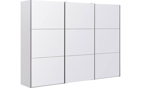 Goossens Kledingkast Easy Storage Sdk, 303 cm breed, 220 cm hoog, 3x 3 paneel glas schuifdeuren