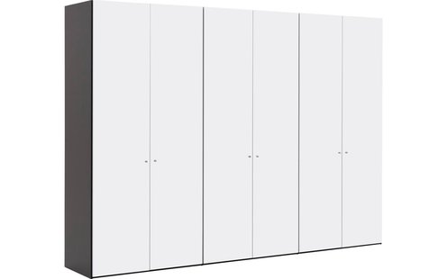 Goossens Kledingkast Easy Storage Ddk, Kledingkast 304 cm breed, 220 cm hoog, 6x draaideur