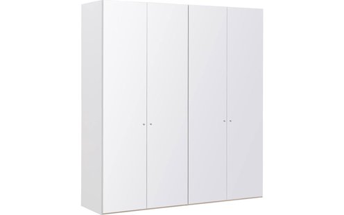 Goossens Kledingkast Easy Storage Ddk, Kledingkast 203 cm breed, 220 cm hoog, 4x glas draaideur
