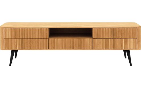 Goossens Tv Meubel Seppe, 5 laden 1 open vak 180 cm breed