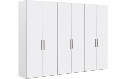 Goossens Kledingkast Easy Storage Ddk, Kledingkast 304 cm breed, 220 cm hoog, 6x draaideur