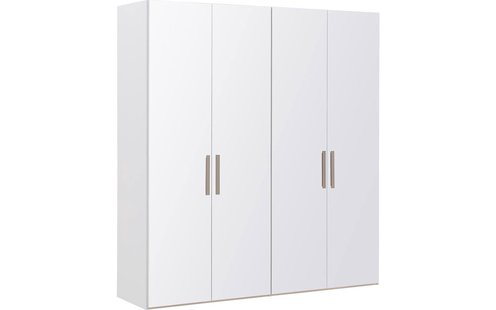 Goossens Kledingkast Easy Storage Ddk, Kledingkast 203 cm breed, 220 cm hoog, 4x glas draaideur