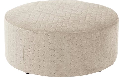 Goossens Poef Arendal, Poef ø 70 cm - 30 cm hoog