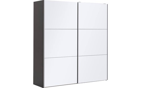 Goossens Kledingkast Easy Storage Sdk, 203 cm breed, 220 cm hoog, 2x 3 paneel glas schuifdeuren