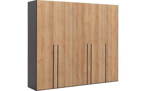Goossens Kledingkast Easy Storage Ddk, Kledingkast 253 cm breed, 220 cm hoog, 5x draaideur