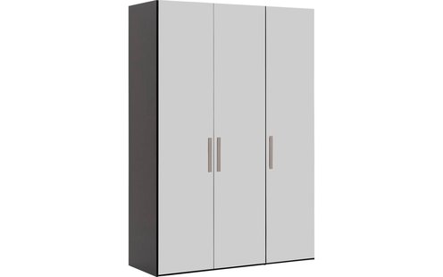 Goossens Kledingkast Easy Storage Ddk, Kledingkast 153 cm breed, 220 cm hoog, 3x glas draaideur