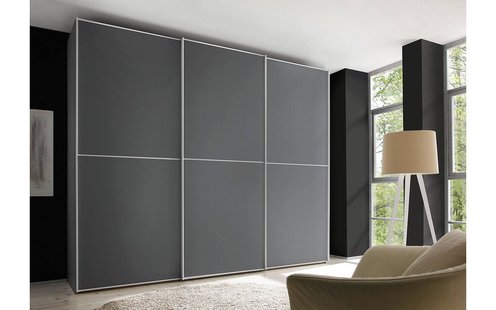 Goossens Kledingkast Big Choice Type 41 163, Slaapkamerkast 298 cm breed, 222 cm hoog, 3 schuifdeuren