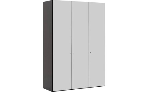 Goossens Kledingkast Easy Storage Ddk, Kledingkast 153 cm breed, 220 cm hoog, 3x glas draaideur