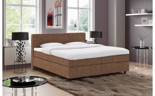 Goossens Basic Boxspring Compleet Inus, Vlak 160 x 200 cm (=2x 80 x 200 cm) met hoofdbord Goossens Basic Boxspring Compleet Inus, Vlak 160 x 200 cm (=2x 80 x 200 cm) met hoofdbord