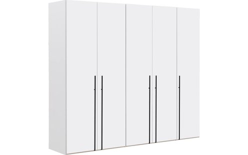 Goossens Kledingkast Easy Storage Ddk, Kledingkast 253 cm breed, 220 cm hoog, 5x draaideur