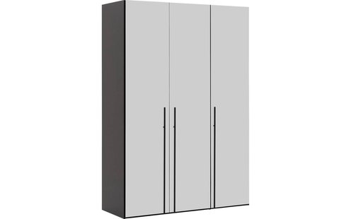 Goossens Kledingkast Easy Storage Ddk, Kledingkast 153 cm breed, 220 cm hoog, 3x glas draaideur