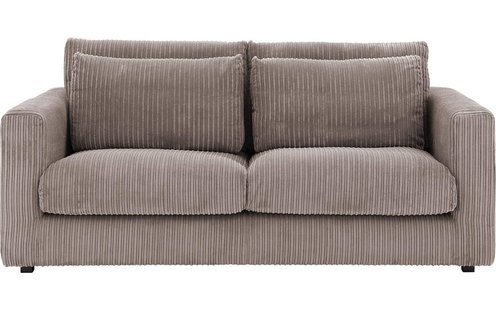 Goossens Bank Ravenia bruin, stof, 2,5-zits, stijlvol landelijk