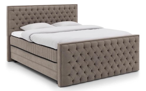 Goossens Excellent Boxspring Nomade Archipel stepping incl. voetbord