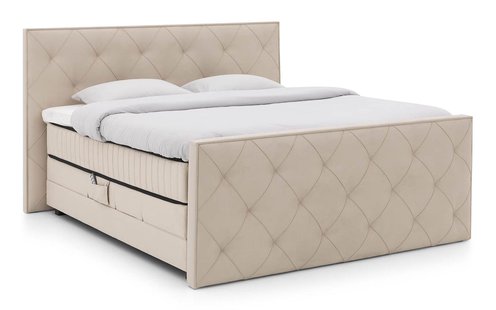 Goossens Excellent Boxspring Nomade Savanne stepping incl. voetbord