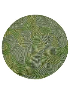 Louis de Poortere - Coral Meditation 9231 Tropical Green Rond - 240 rond Vloerkleed Louis de Poortere - Coral Meditation 9231 Tropical Green Rond - 240 rond Vloerkleed