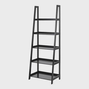 Lisomme Livia Houten Wandkast met 5 Planken - Zwart