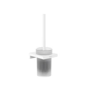 Closetborstelgarnituur Met Wandmontage HansGrohe AddStoris Mat Wit