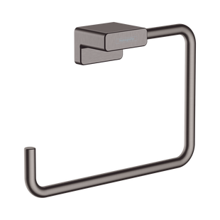 Handdoekring AddStoris HansGrohe Geborsteld Zwart Chroom