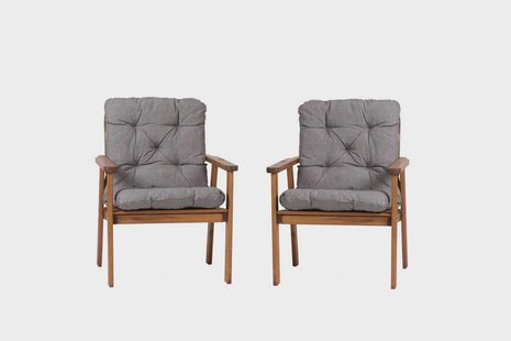 Set van 2 tuinstoelen Atlanta met kussens | House of Woods