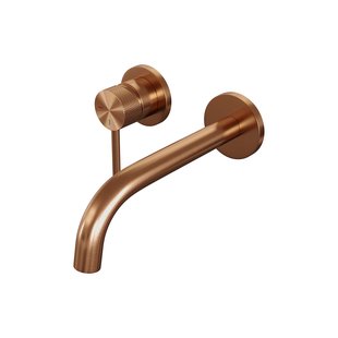 Inbouw Wastafelmengkraan Brauer Copper Carving Coldstart Gebogen Uitloop Ronde Hendel Links Geborsteld Koper PVD Met Rozetten Inbouw Wastafelmengkraan Brauer Copper Carving Coldstart Gebogen Uitloop Ronde Hendel Links Geborsteld Koper PVD Met Rozetten